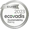 Image of the EcoVadis silver Stamp obtained by CGG